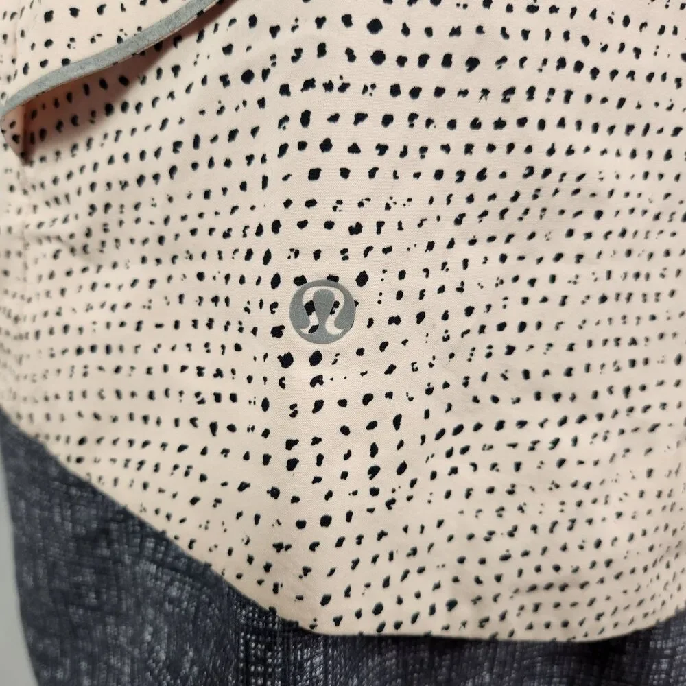 Lululemon Womens Pink Black Speckled Dot Windbreaker Size 8